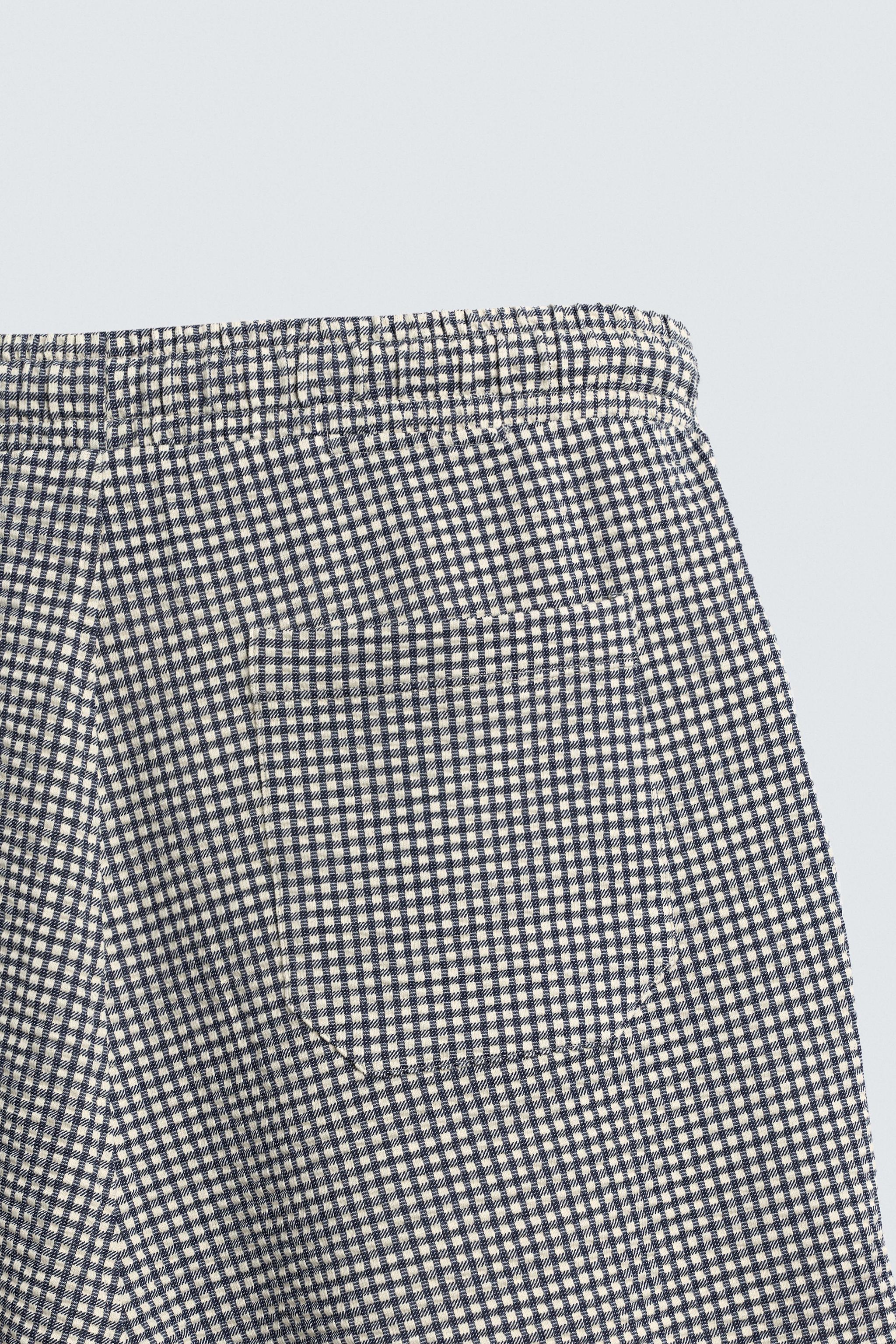 REGULAR FIT SEERSUCKER SHORTS